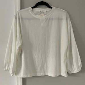 NWT YesStyle White Puff-Sleeve Top